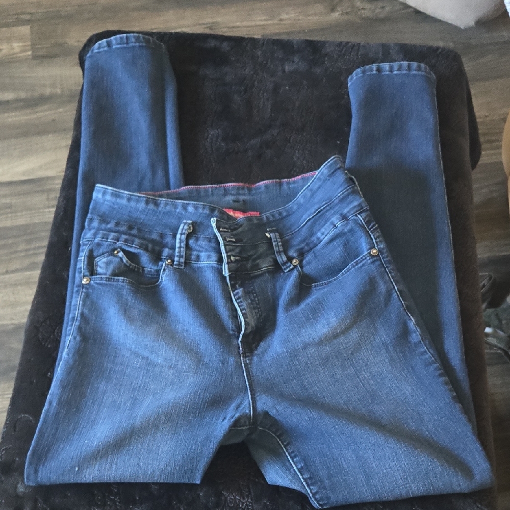 YMI Blue Skinny Jeans with Sleek Fit